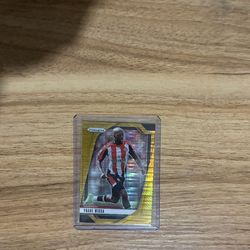 Yoane Wissa 2024-25 Panini Prizm Premier League EPL #239 Gold Breakaway /10