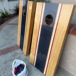 Nice wooden beanbag toss game