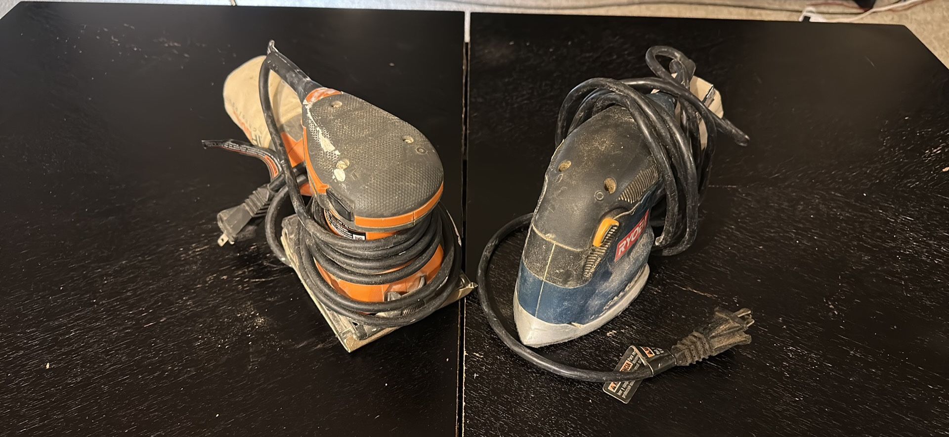 Hand Sanders Ryobi & Ridgid Lot