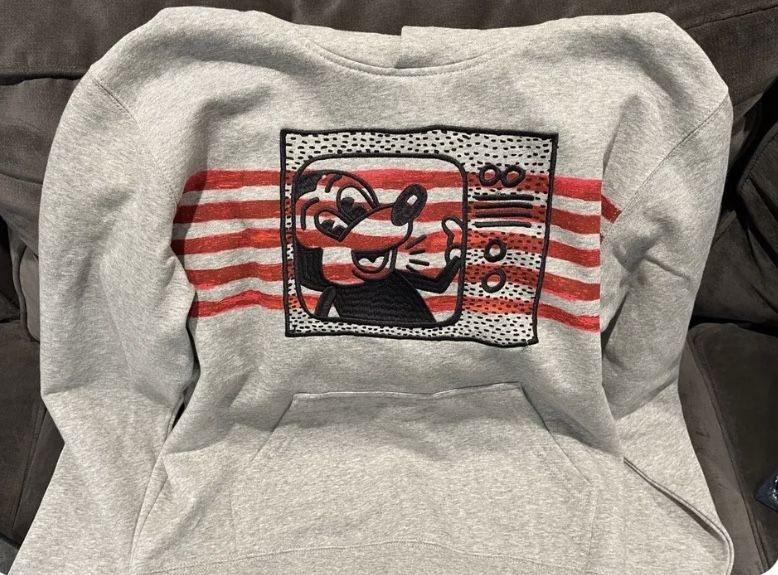 Coach Disney Mickey Mouse X Keith Haring hoodie Grey C6369 Size XS