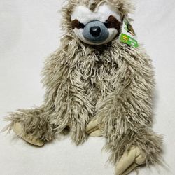 15” Wild Republic Three Toed Sloth Plush Cuddlekins