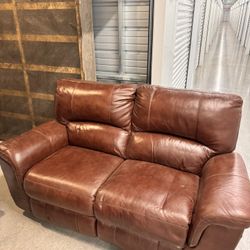 Matching Loveseat And Couch, Leather Ashley