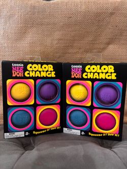 Teenie Nee Doh Color Change Sensory Balls 4-Pack