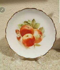 plate vintage fruit pattern schumann arzberg Germany Bavaris