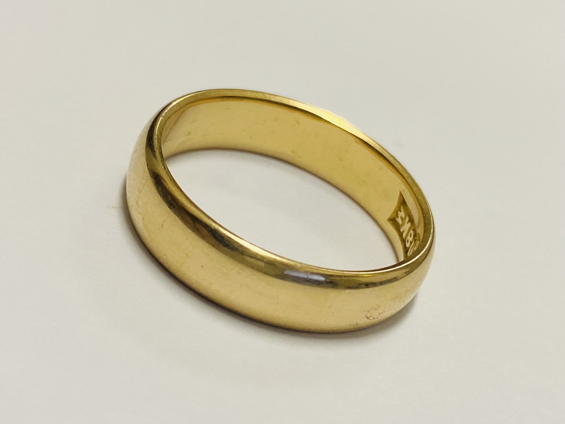 Vintage Antique JR Woods & Sons 18K Yellow Gold Wedding Band