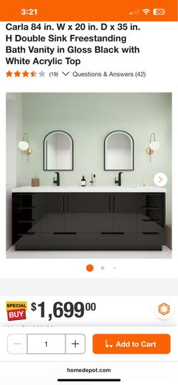 Double vanity sink  high quality (luxury)