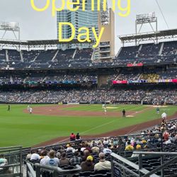 (2-4) Seats For opening Day. Aisle Seats Section 124