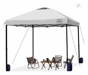 10x10 Pop Up Commercial Canopy Tent - Waterproof & Portable Outdoor Shade with Adjustable Legs, Air Vent, Carry Bag & Sandbags
