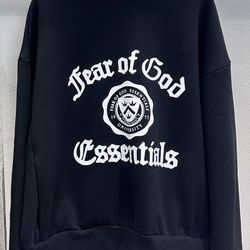 Fear of god university hoodie black size XL
