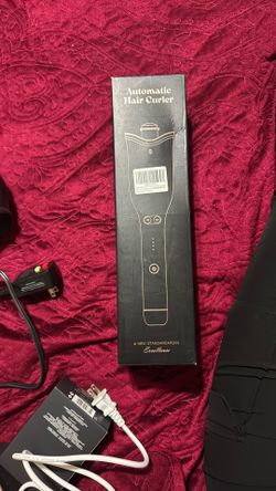 GHKJOK Automatic Curling Iron for Long Hair Auto Hair Curler 1" Ceramic Rotating Barrel Portable Automatic Curling Wand Rotate 4 Temps & 3 Timers Spin