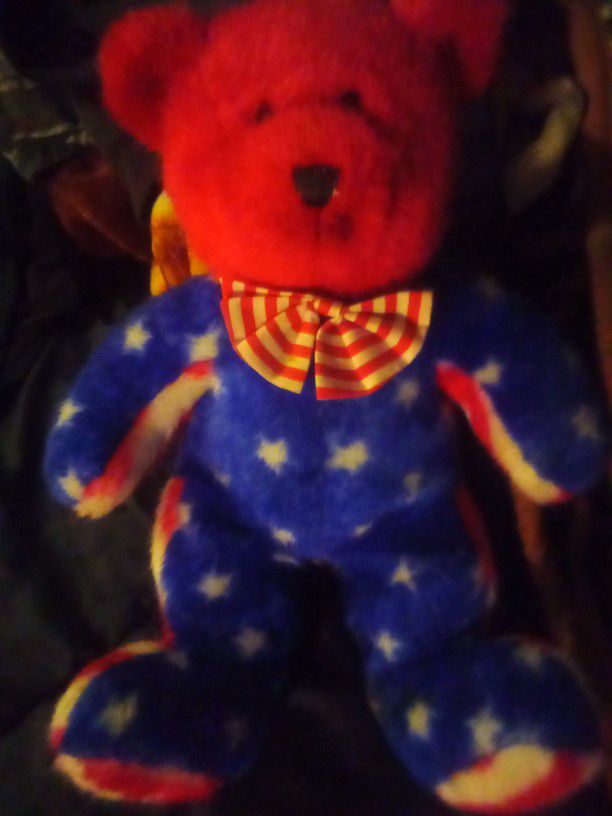 New! U.S.A. Teddy Bear Medium Size $9