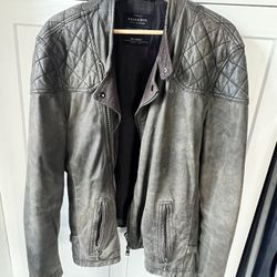 All Saints Leather Jacket - XXL