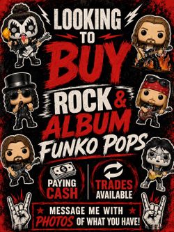 ISO of Music Rock Funko pops