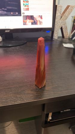 Carnelian crystal tower