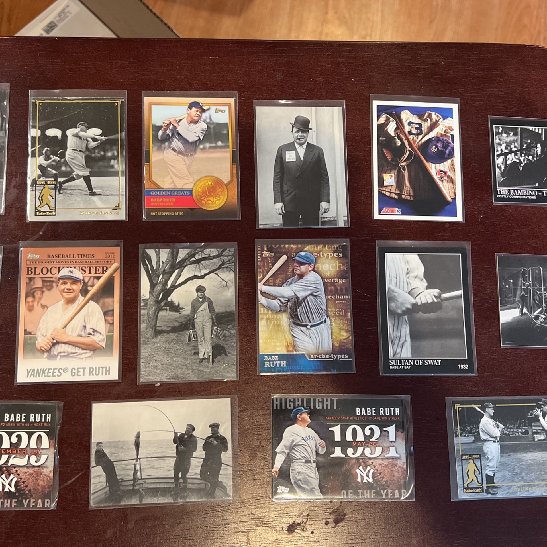 Vintage Babe Ruth Baseball Card Collection