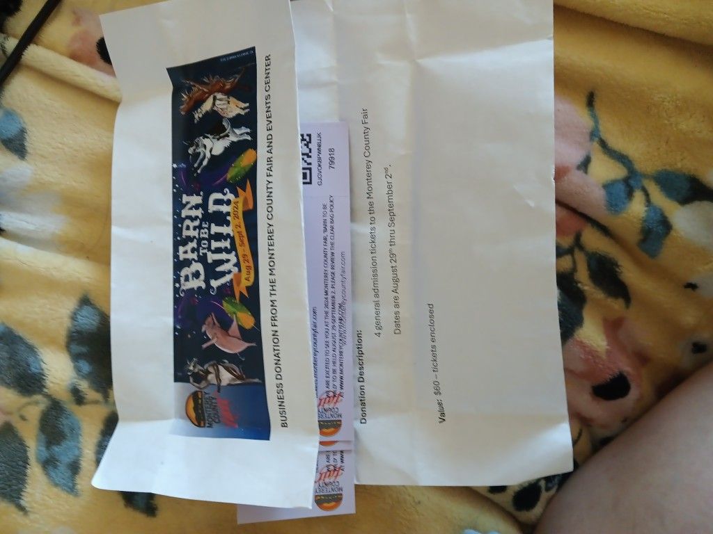 4 Tickets For The Fair