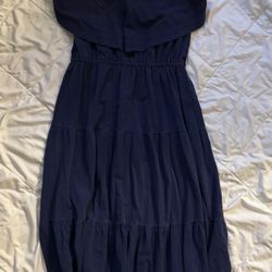 Woman’s Long Blue Navy Dress