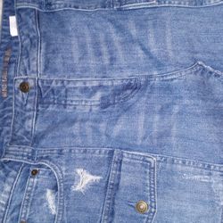 Michael Kors Blue Jean Skirt