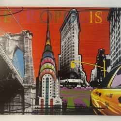 New York Themed Wall Art Canvas 
