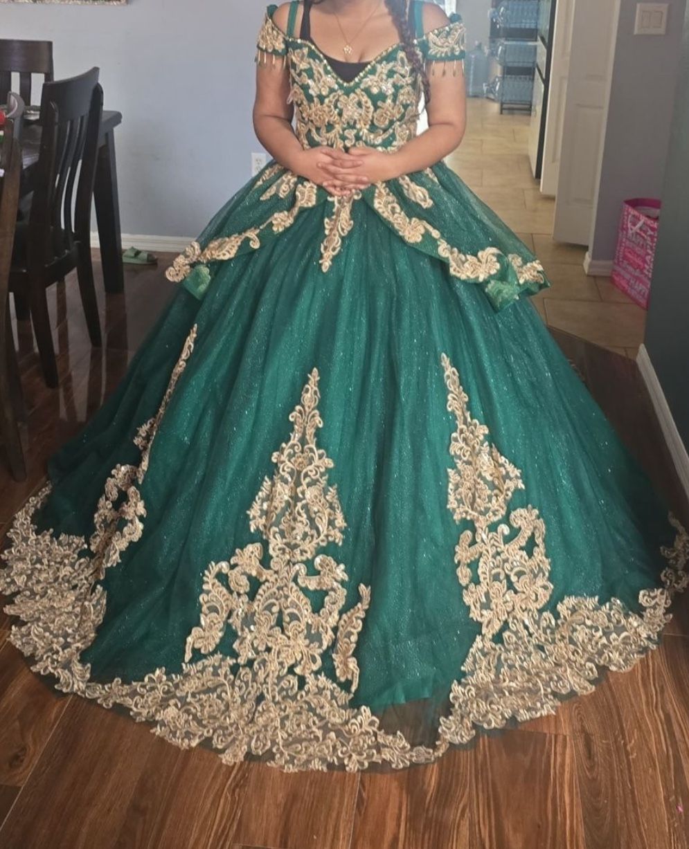 Quinceañera / Sweet 16 Gala Dress Green