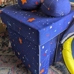 Modular Kids Play Foam Couch Eight-Piece Set Print