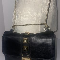 SAKS Fifth Avenue Stud Leather Purse 