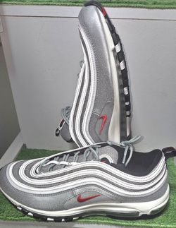 Nike Air Max 97 OG Silver Bullet 2022 Sz 13 DM0028 002
Excellent condition/like new 
No rips or stains 
Pls see all pictures for details 
No box 
OBO