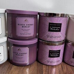 3-wick candles, Bath and body works