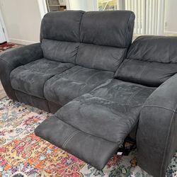 Recliner Three Seat Sofa(faux Leather)