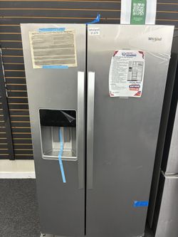 🔥 Whirlpool 28 Cu. Ft. Side-by-Side Refrigerator – Ice & Water 💦 