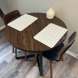 Mid century style DINING TABLE w CHAIRS