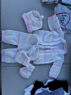 New Born Crochet Set Used Once