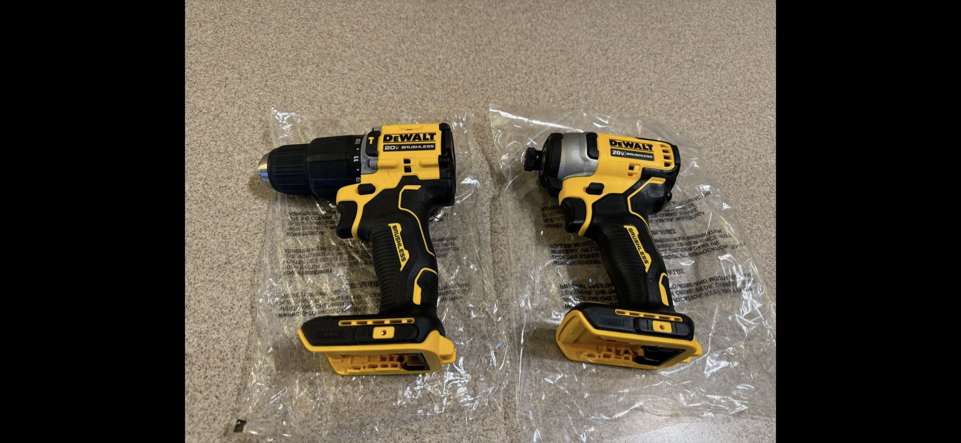 Brand New Dewalt 20V Atomic Impact Driver And Drill, Tool Only
