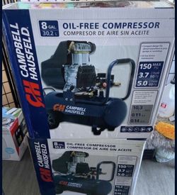 Campbell 8 Gallon Air Compressor Brand New