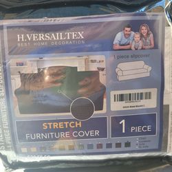 H.Versailtex Stretch Sofa Slipcover Black