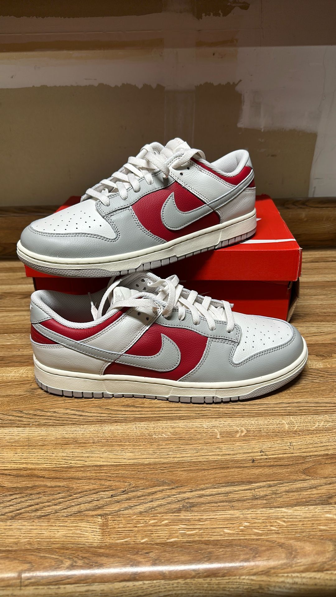 Nike Dunk Red And Grey New Men’s 12.5