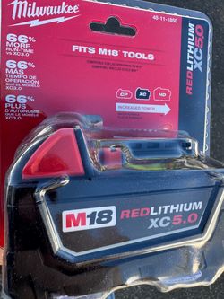 Milwaukee M18 RedLithium XC5.0 Battery