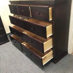Dresser 9 Drawers 100% Pinewood 