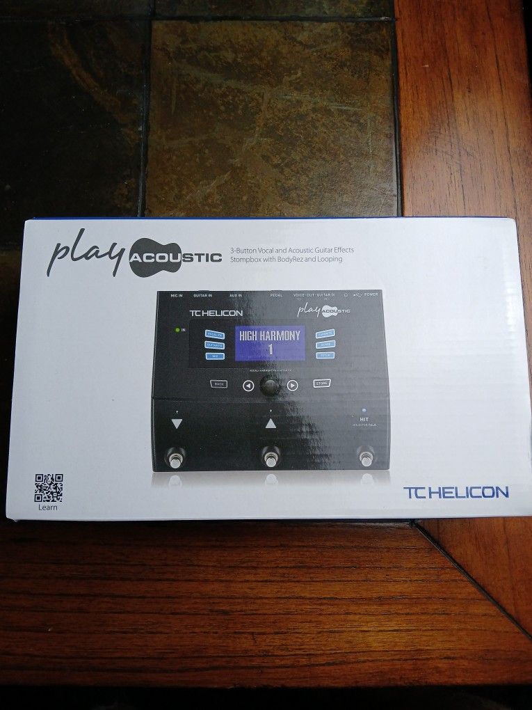 TC HELICON Play Acoustic Guitar Stompbox! New!