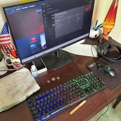 RTX 4060, i7, 16GB RAM custom built PC - Monitor included