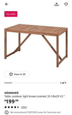 IKEA outdoor table (NAMMARO)