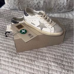 Golden Goose silver and White