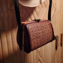 Bamboo Crossbody Purse New
