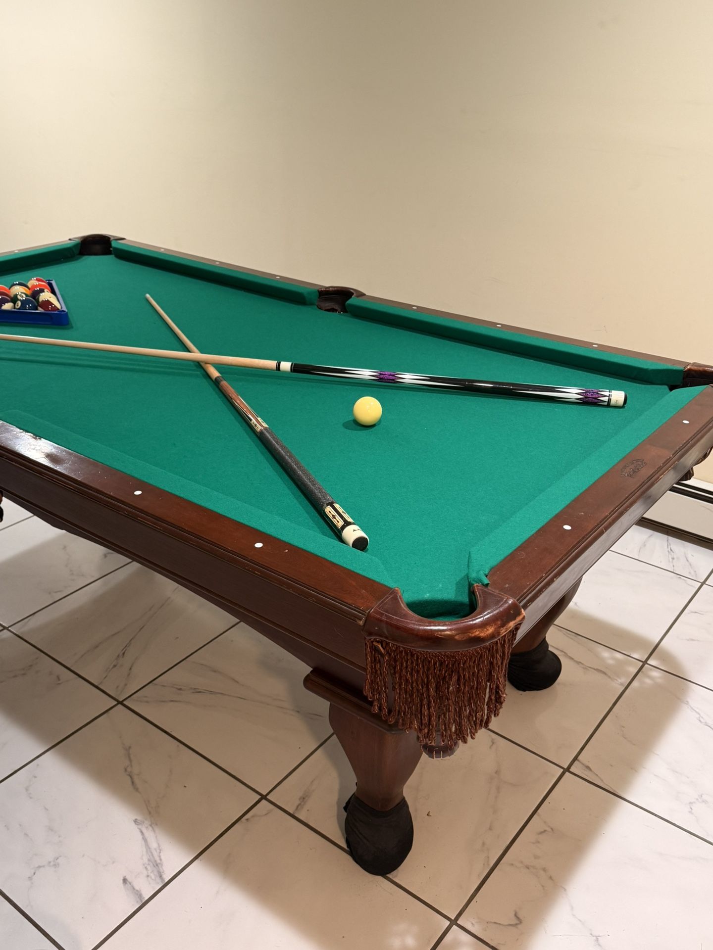 Pool Table With Accessories
