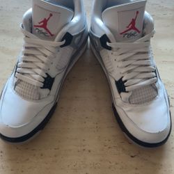 Air Jordan 4 Retro Size 11 Cement White/Grey Fired
