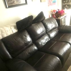 FREEEEE!!!! Brown Leather Sofas 