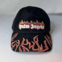 Palm Angels Flames Logo Baseball Cap One Size