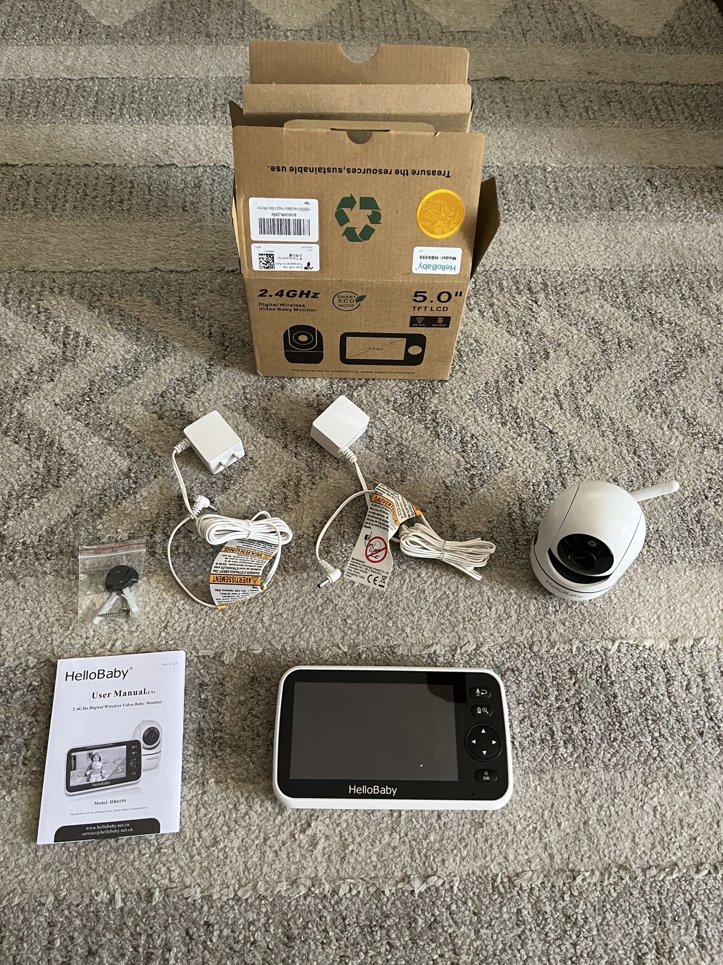 HelloBaby Baby Monitor (no Wi-Fi Needed)