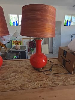 Orange lamps great shape