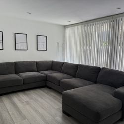 Large Gray Living Spaces Sectional (purchased Jan 2025)